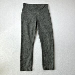 Lululemon Leggings Sz‎ 6 (No Tag) Gray Wunder Under Crop Roll Down Dottie Dash